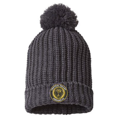    - Chunky Cable with Cuff & Pom Beanie Thumbnail