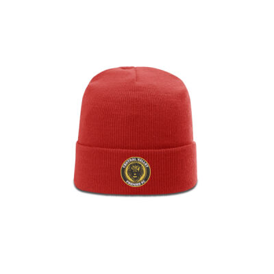    - R18 Solid Beanie Cuffed Red Thumbnail